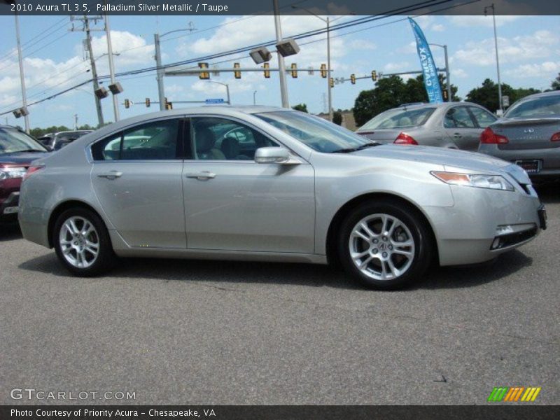 Palladium Silver Metallic / Taupe 2010 Acura TL 3.5