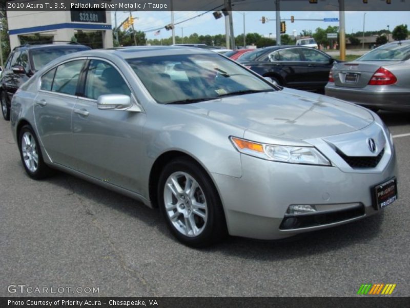 Palladium Silver Metallic / Taupe 2010 Acura TL 3.5