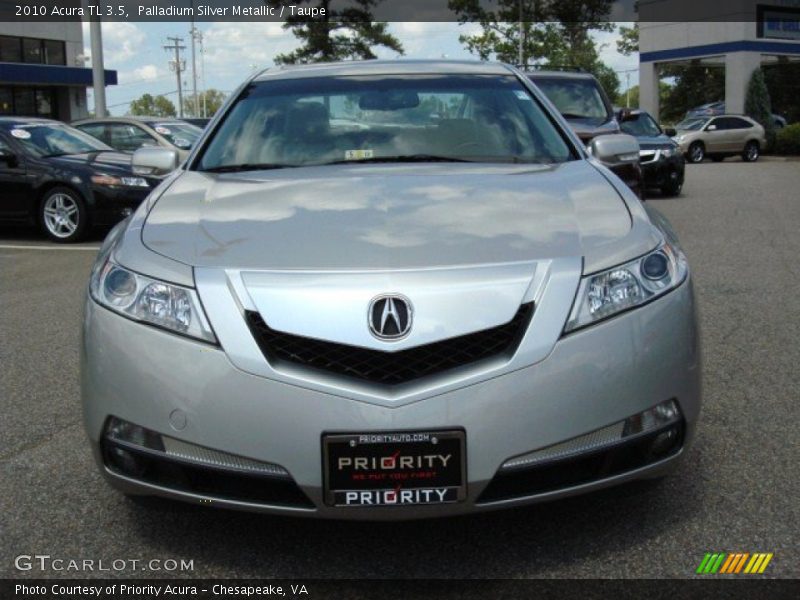 Palladium Silver Metallic / Taupe 2010 Acura TL 3.5