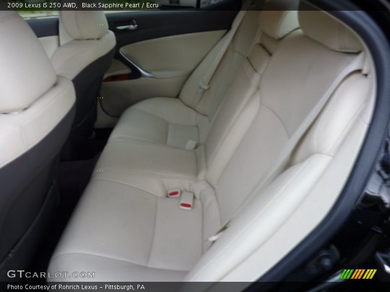 Black Sapphire Pearl / Ecru 2009 Lexus IS 250 AWD