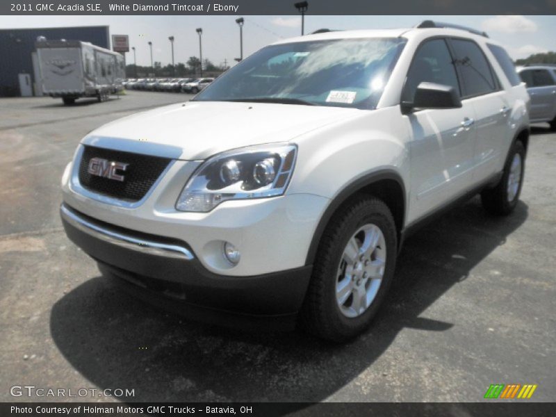 White Diamond Tintcoat / Ebony 2011 GMC Acadia SLE