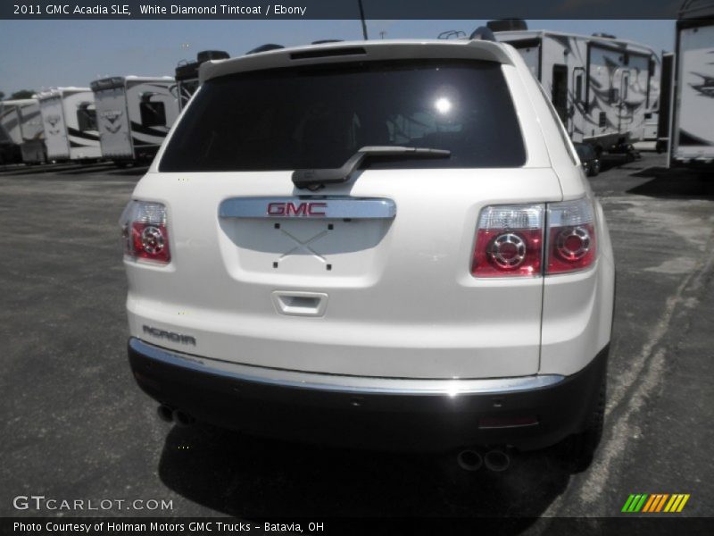 White Diamond Tintcoat / Ebony 2011 GMC Acadia SLE