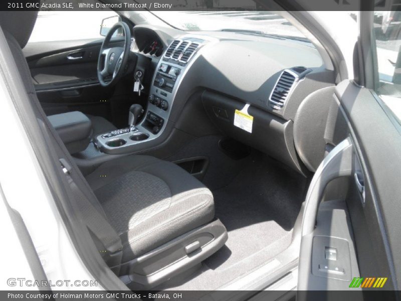 White Diamond Tintcoat / Ebony 2011 GMC Acadia SLE