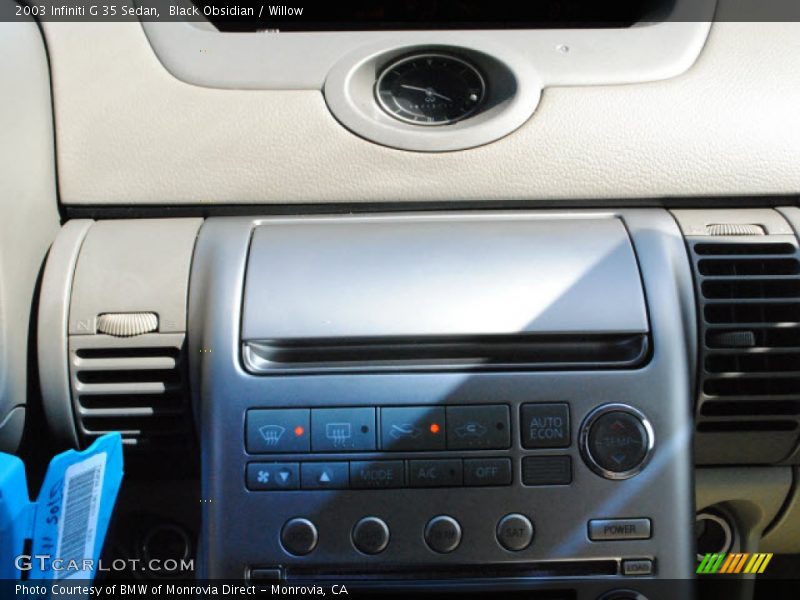 Black Obsidian / Willow 2003 Infiniti G 35 Sedan