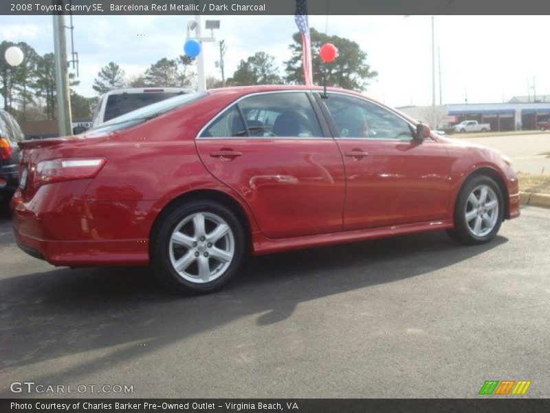 Barcelona Red Metallic / Dark Charcoal 2008 Toyota Camry SE