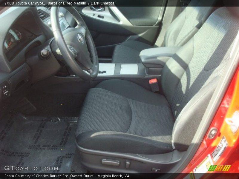 Barcelona Red Metallic / Dark Charcoal 2008 Toyota Camry SE