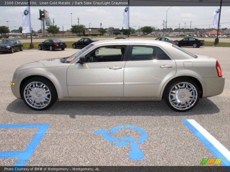 Linen Gold Metallic / Dark Slate Gray/Light Graystone 2006 Chrysler 300