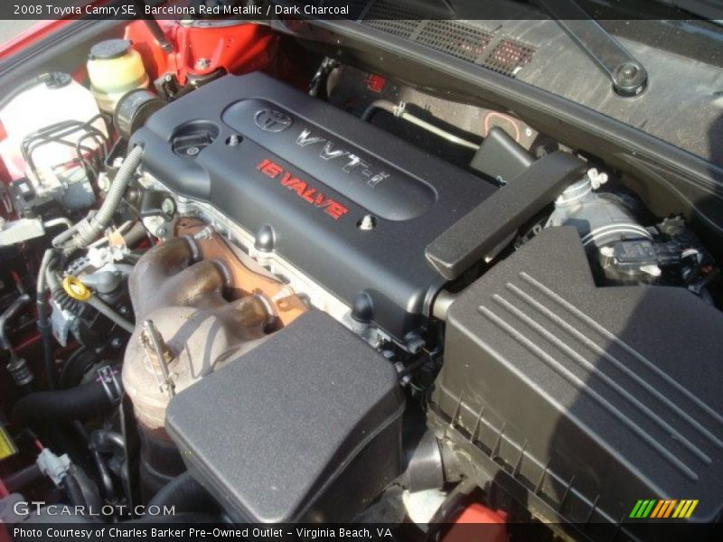 Barcelona Red Metallic / Dark Charcoal 2008 Toyota Camry SE
