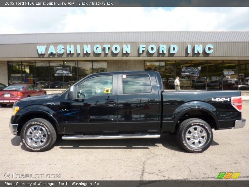 Black / Black/Black 2009 Ford F150 Lariat SuperCrew 4x4
