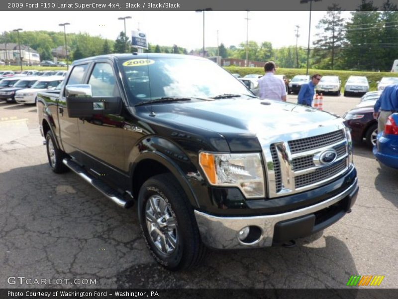 Black / Black/Black 2009 Ford F150 Lariat SuperCrew 4x4
