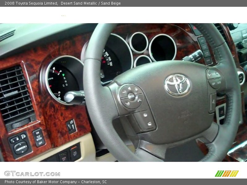 Desert Sand Metallic / Sand Beige 2008 Toyota Sequoia Limited