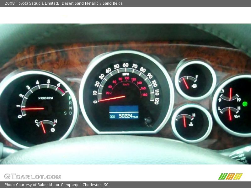 Desert Sand Metallic / Sand Beige 2008 Toyota Sequoia Limited