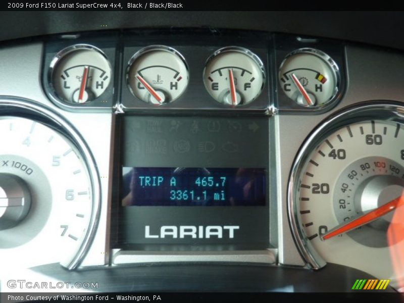 Black / Black/Black 2009 Ford F150 Lariat SuperCrew 4x4