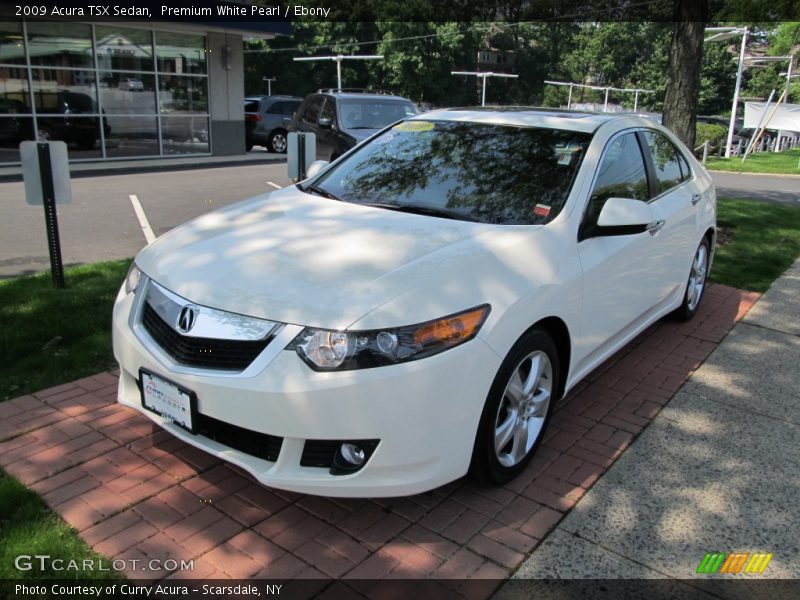 Premium White Pearl / Ebony 2009 Acura TSX Sedan