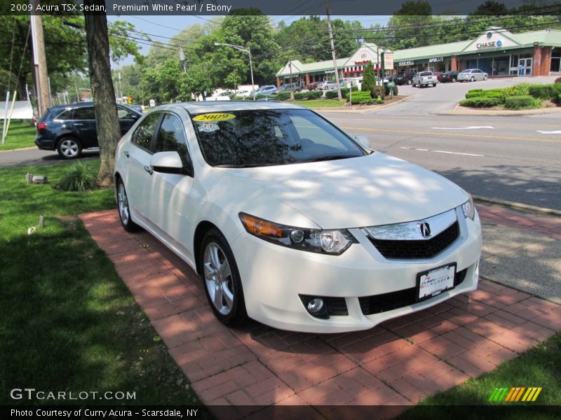 Premium White Pearl / Ebony 2009 Acura TSX Sedan