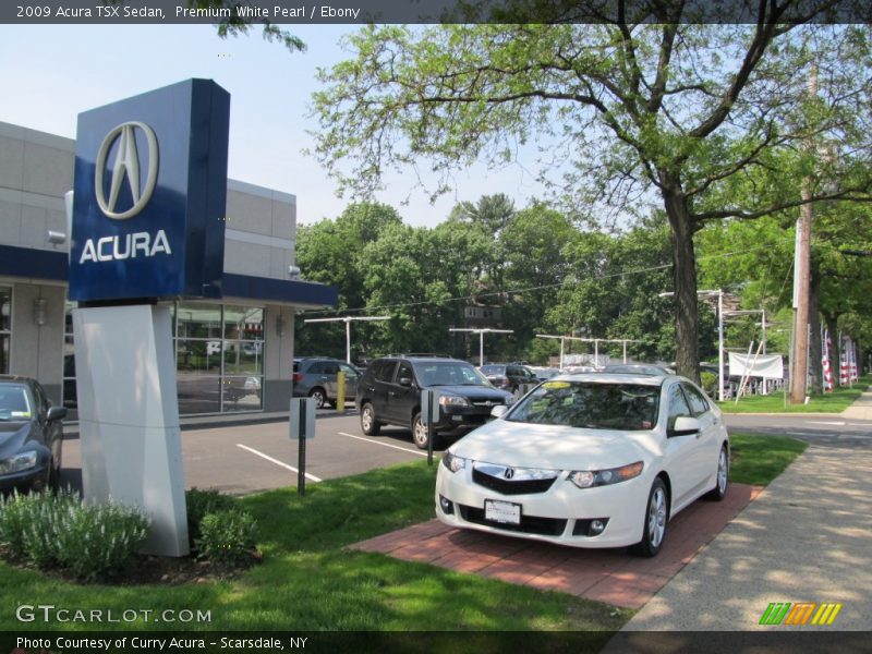 Premium White Pearl / Ebony 2009 Acura TSX Sedan