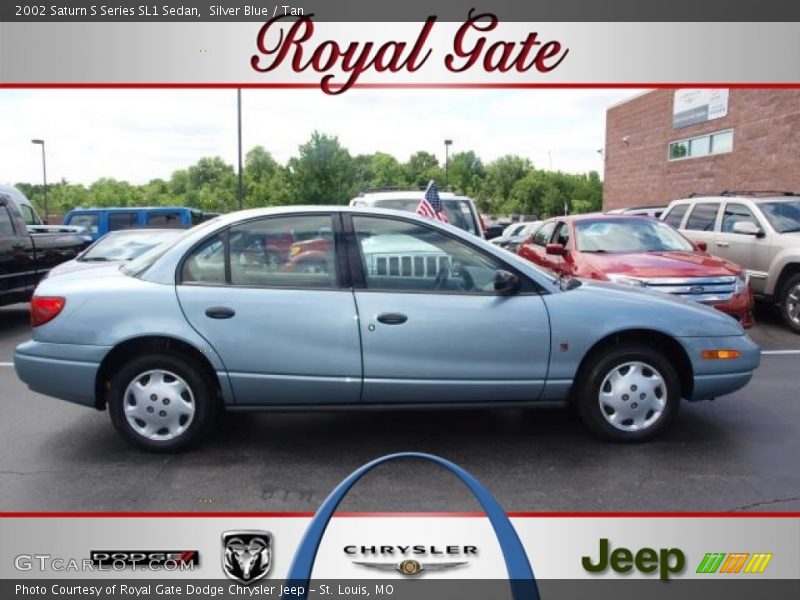 Silver Blue / Tan 2002 Saturn S Series SL1 Sedan