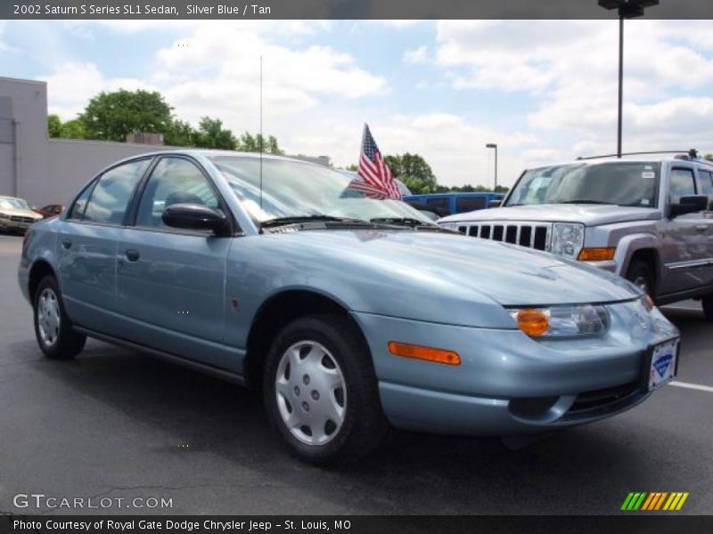 Silver Blue / Tan 2002 Saturn S Series SL1 Sedan