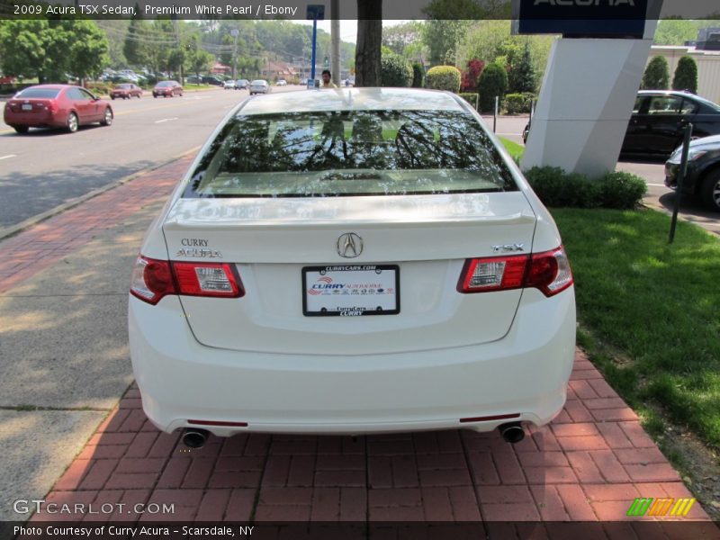 Premium White Pearl / Ebony 2009 Acura TSX Sedan