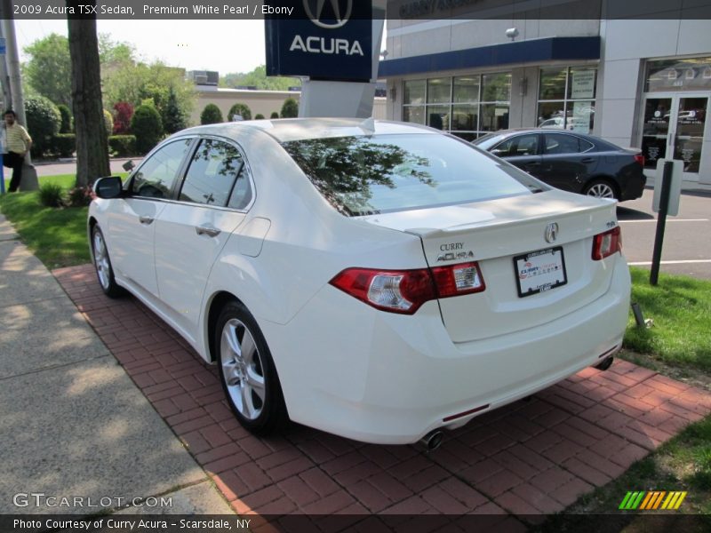 Premium White Pearl / Ebony 2009 Acura TSX Sedan