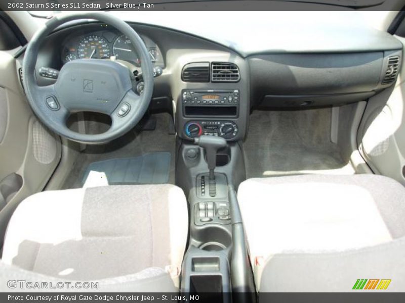 Silver Blue / Tan 2002 Saturn S Series SL1 Sedan