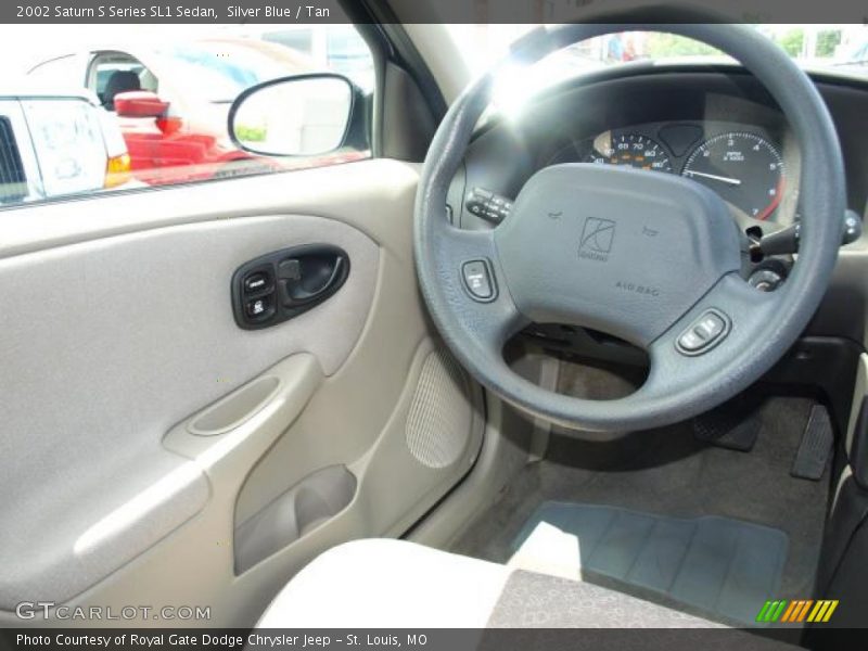 Silver Blue / Tan 2002 Saturn S Series SL1 Sedan