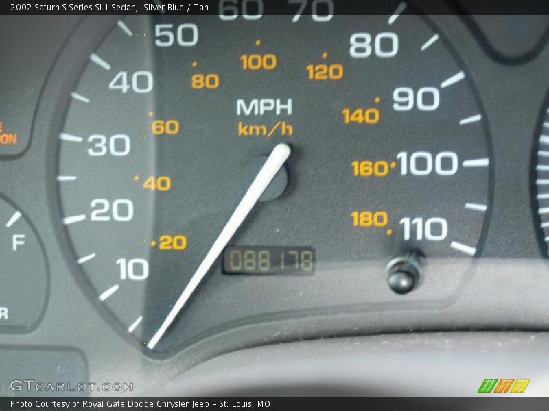 Silver Blue / Tan 2002 Saturn S Series SL1 Sedan