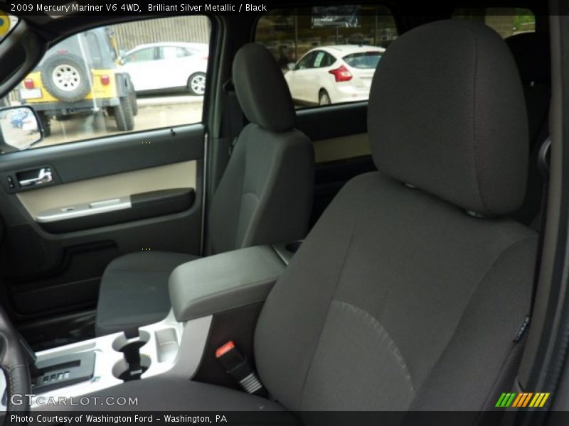 Brilliant Silver Metallic / Black 2009 Mercury Mariner V6 4WD