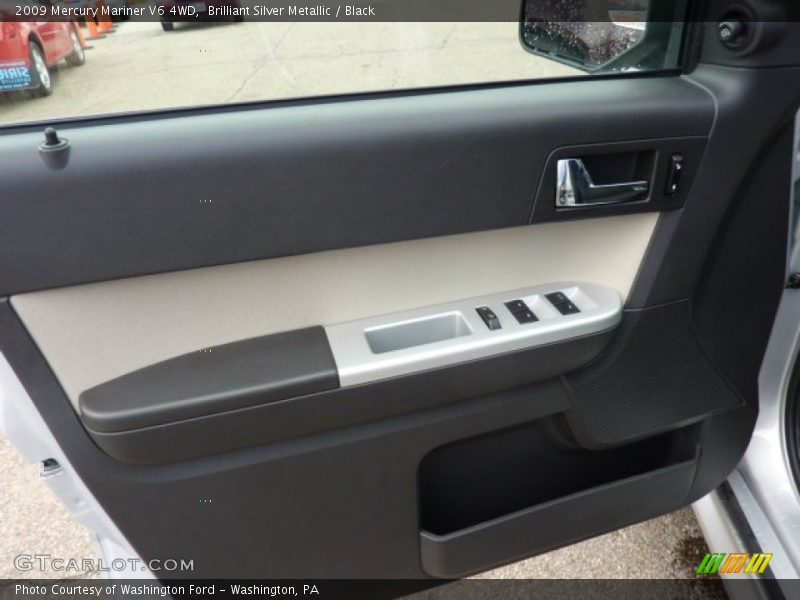 Brilliant Silver Metallic / Black 2009 Mercury Mariner V6 4WD