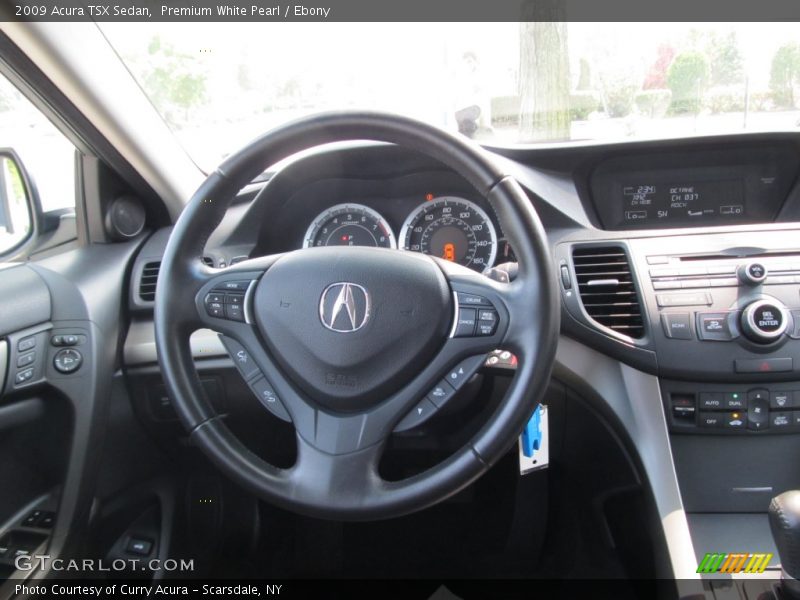 Premium White Pearl / Ebony 2009 Acura TSX Sedan
