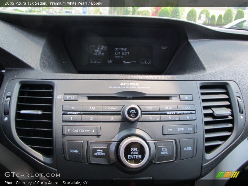 Premium White Pearl / Ebony 2009 Acura TSX Sedan