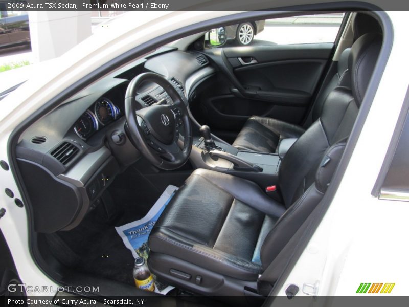 Premium White Pearl / Ebony 2009 Acura TSX Sedan