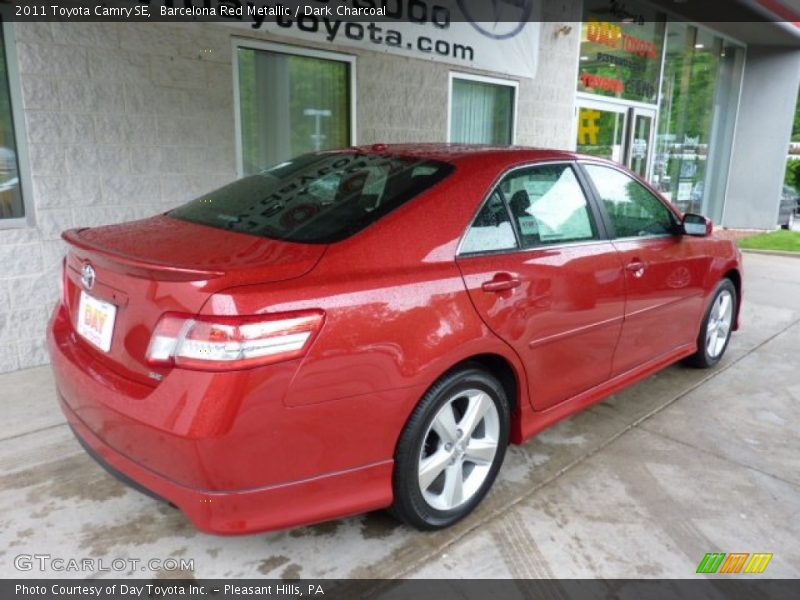 Barcelona Red Metallic / Dark Charcoal 2011 Toyota Camry SE