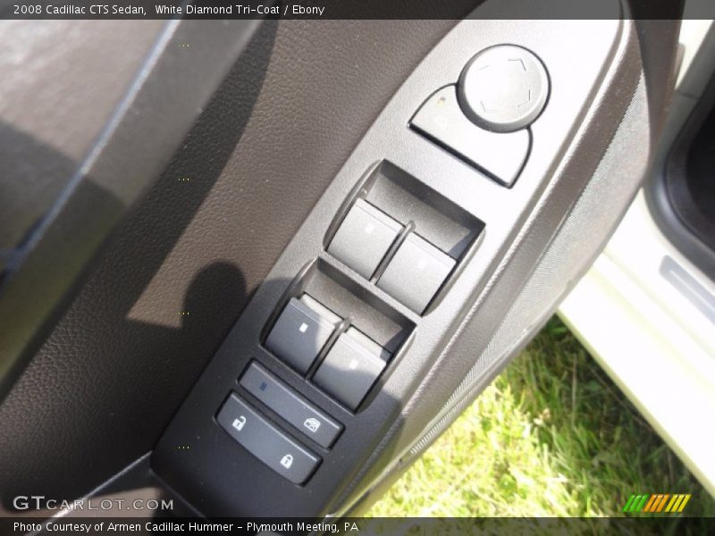 White Diamond Tri-Coat / Ebony 2008 Cadillac CTS Sedan