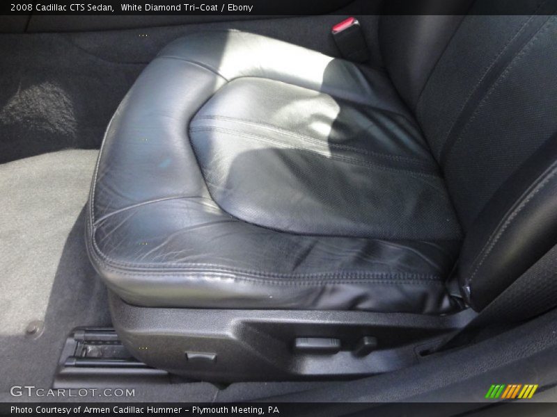 White Diamond Tri-Coat / Ebony 2008 Cadillac CTS Sedan