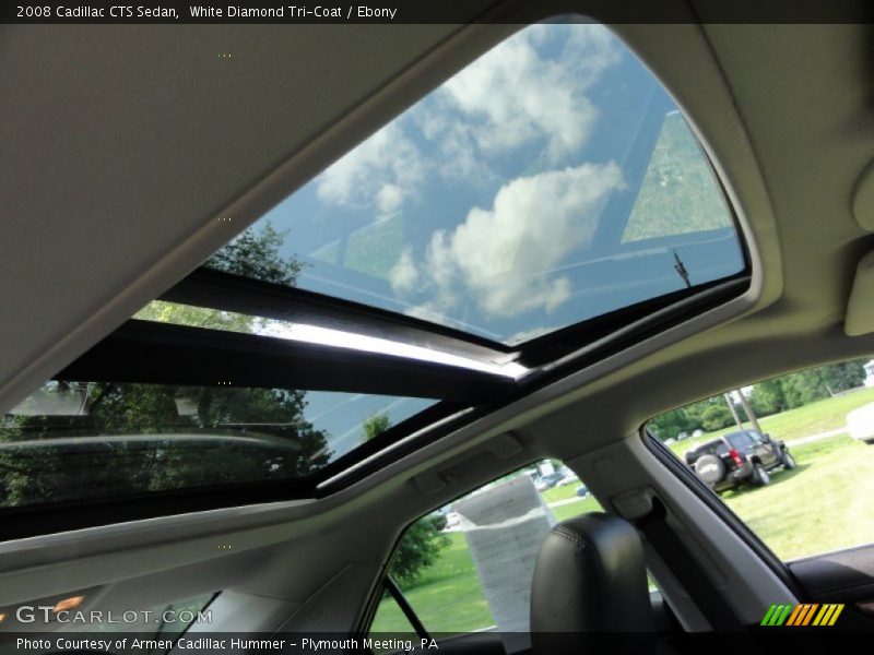 White Diamond Tri-Coat / Ebony 2008 Cadillac CTS Sedan
