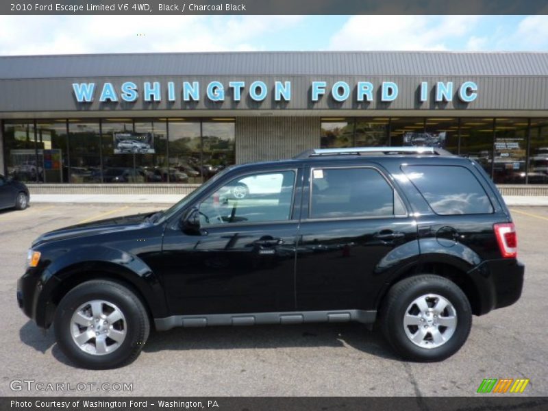 Black / Charcoal Black 2010 Ford Escape Limited V6 4WD
