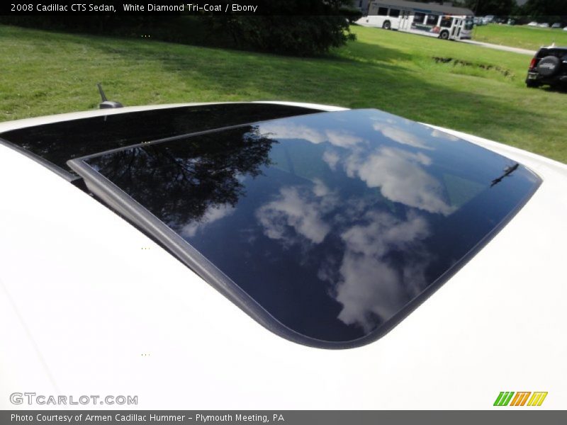 White Diamond Tri-Coat / Ebony 2008 Cadillac CTS Sedan