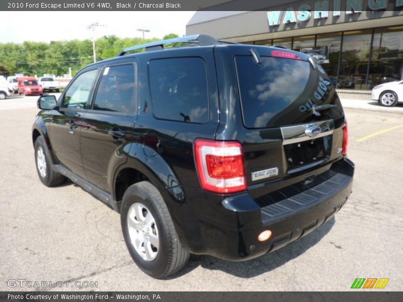 Black / Charcoal Black 2010 Ford Escape Limited V6 4WD