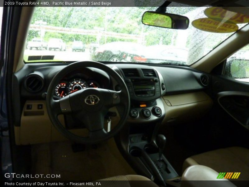 Pacific Blue Metallic / Sand Beige 2009 Toyota RAV4 4WD