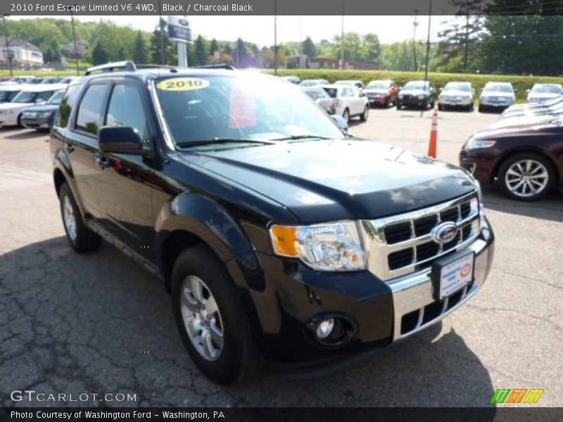 Black / Charcoal Black 2010 Ford Escape Limited V6 4WD