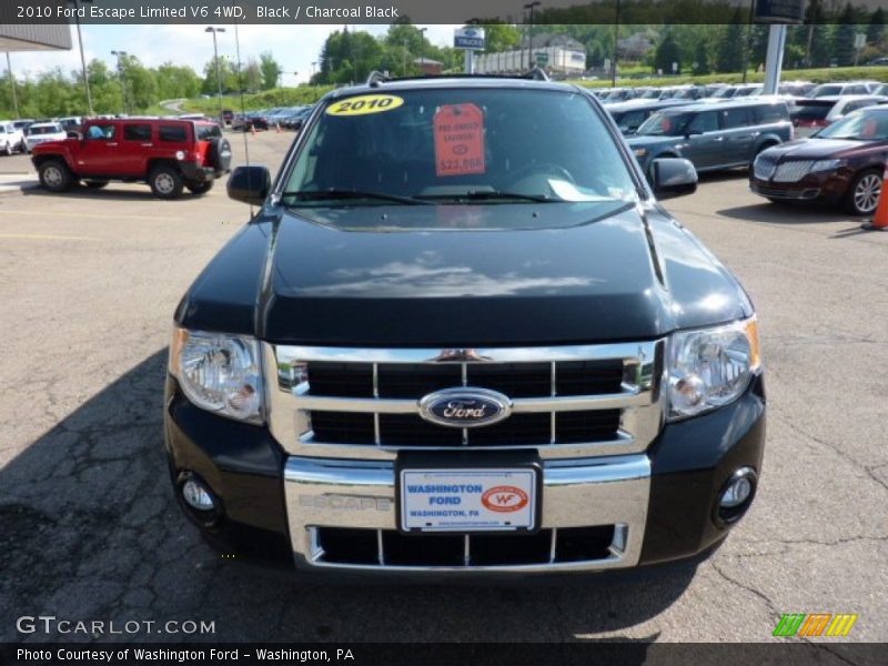 Black / Charcoal Black 2010 Ford Escape Limited V6 4WD