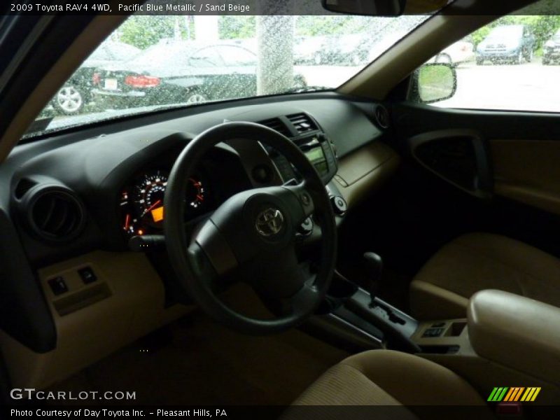 Pacific Blue Metallic / Sand Beige 2009 Toyota RAV4 4WD