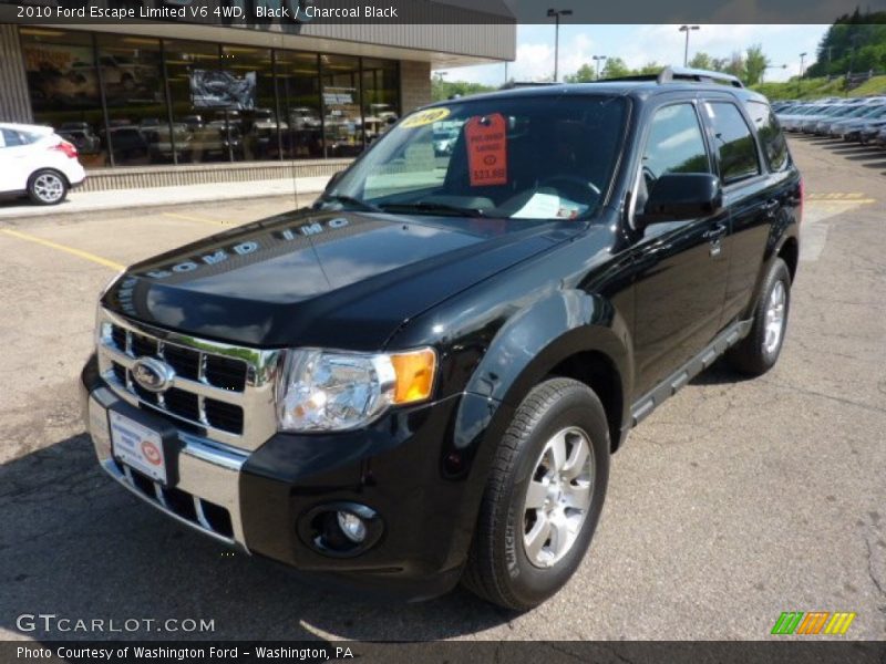 Black / Charcoal Black 2010 Ford Escape Limited V6 4WD