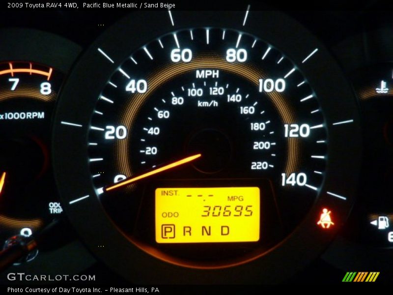 Pacific Blue Metallic / Sand Beige 2009 Toyota RAV4 4WD