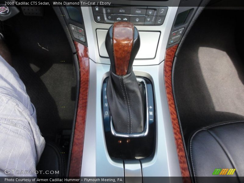 White Diamond Tri-Coat / Ebony 2008 Cadillac CTS Sedan
