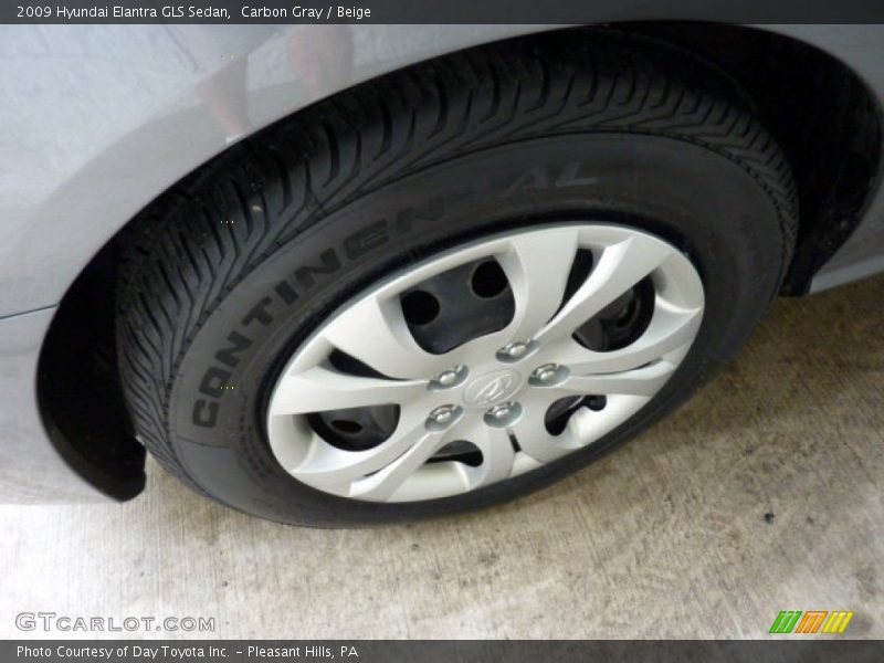 Carbon Gray / Beige 2009 Hyundai Elantra GLS Sedan