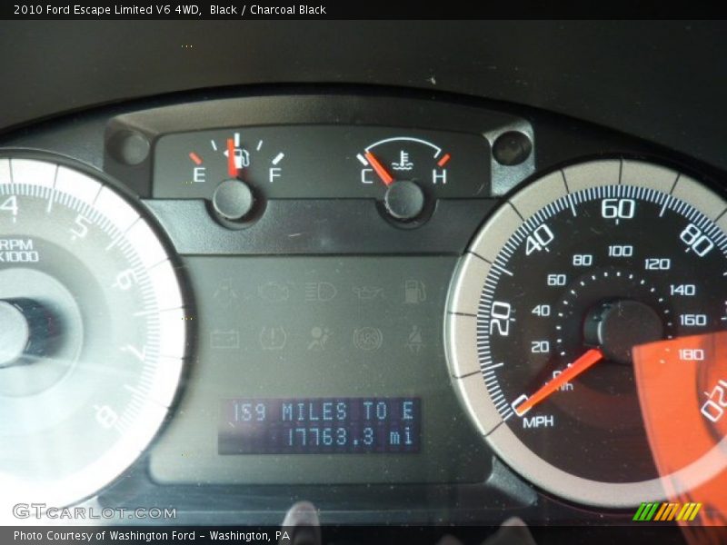 Black / Charcoal Black 2010 Ford Escape Limited V6 4WD