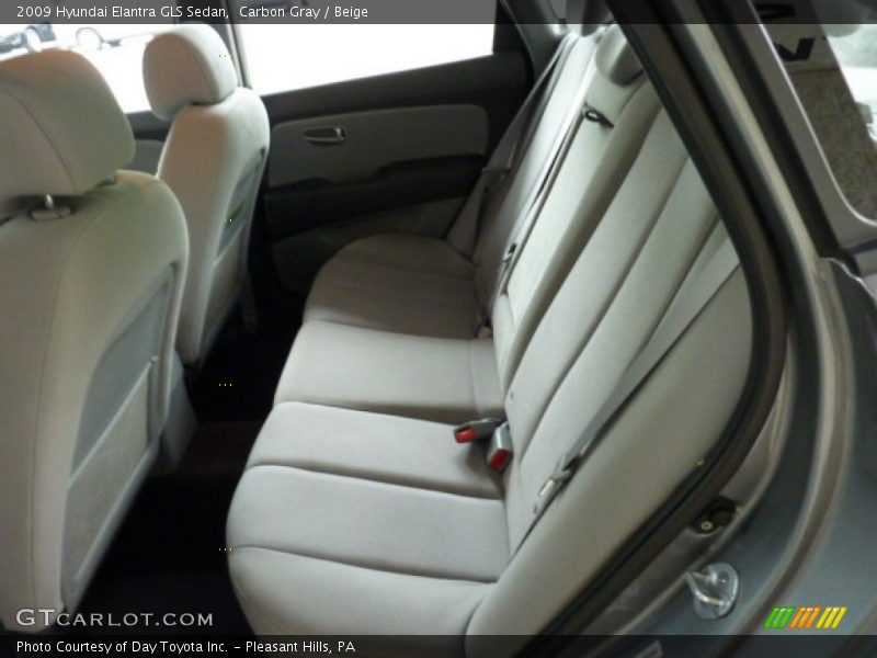 Carbon Gray / Beige 2009 Hyundai Elantra GLS Sedan
