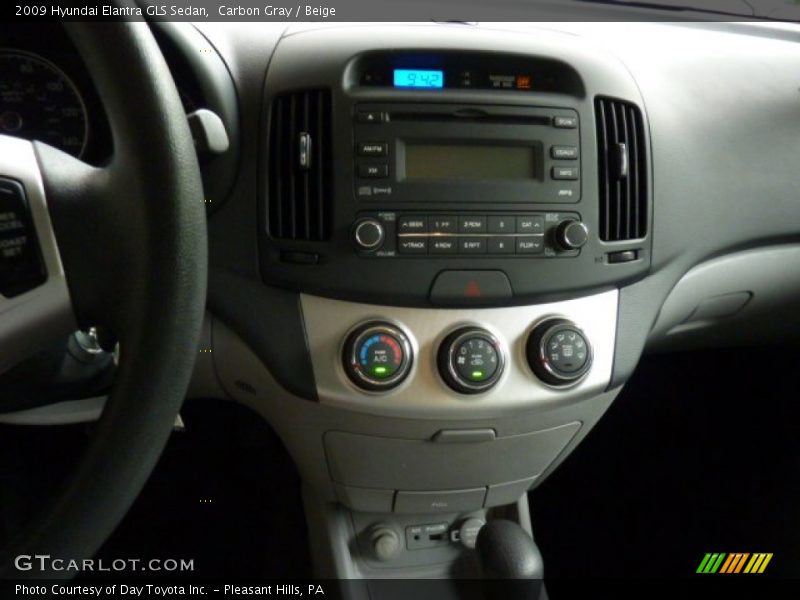 Carbon Gray / Beige 2009 Hyundai Elantra GLS Sedan
